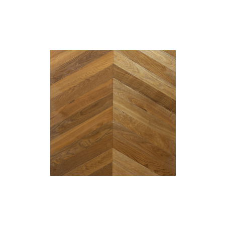 Hungarian Herringbone Oak Dark C-603 Gubbio, Smoked, Brushed, Varnished, Grade Abcd 10-3x90x550mm