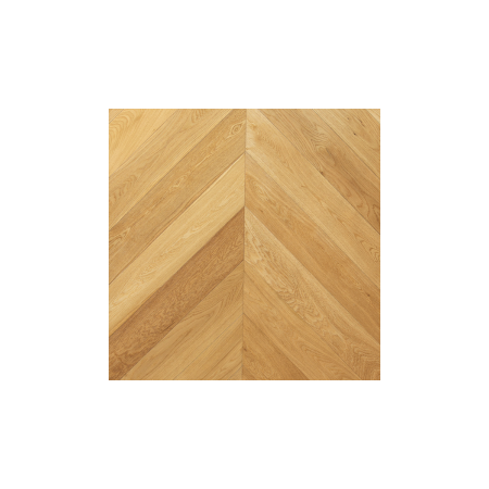 European Oak, Natural French Herringbone, Brushed, Natural Varnish, AB Grade, 14-3x125x680mm