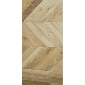 European Oak, French Herringbone Venice, Brushed, Planed, Smoked, Varnished, Grade Abcd, 15-4x90x510mm