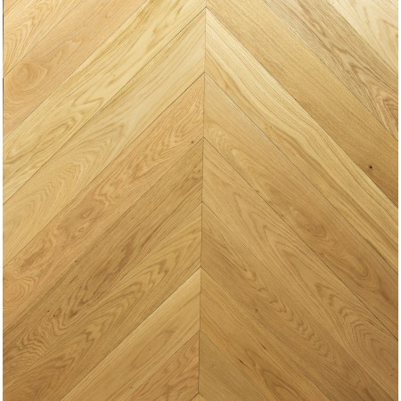 Parquet Prefinito Rovere Chevron, Spina Francese 45 °, Naturale, Spazzolato, Verniciato Acqua Uv, Scelta Abc,