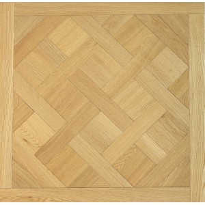 Parquet Prefinito Rovere Europeo, Quadrotta, Decoro, Spazzolato, Verniciato Uv, Naturale, Scelta Ab
