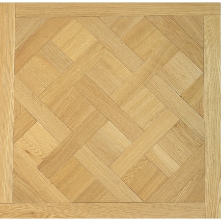 Parquet Prefinito Rovere Europeo, Quadrotta, Decoro, Spazzolato, Verniciato Uv, Naturale, Scelta Ab