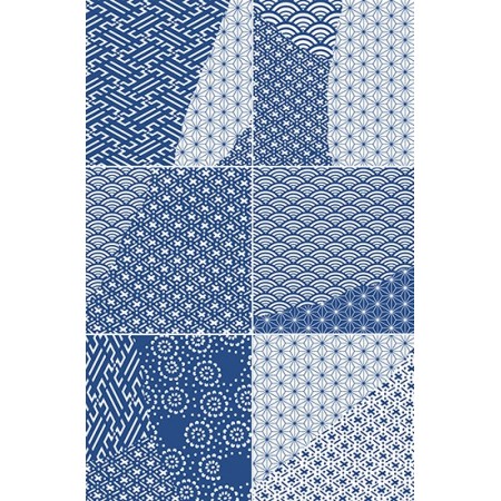 KINTSUGI JAPAN MIX BLUE 20,13x20,13 LUCIDO RETTIFICATO
