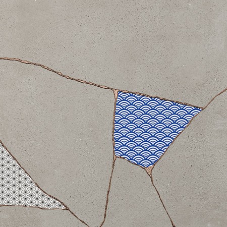 KINTSUGI JAPAN HIBI FOG 60,4x60,4 NATURALE RETTIFICATO