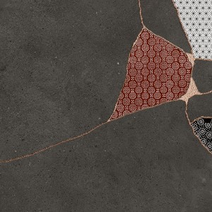 KINTSUGI JAPAN HIBI DARKNESS 60,4x60,4 NATURALE RETTIFICATO