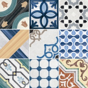 CEMENTINE SHINY MIX COLORS 20X20 GLOSSY Rectified