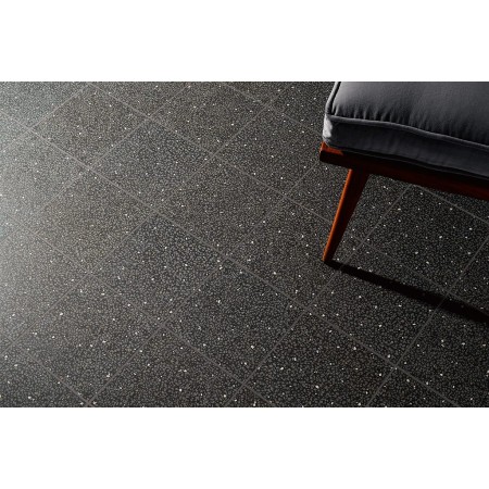 CEMENTINE RETRÓ NERO 20X20 NATURALE RETTIFICATO