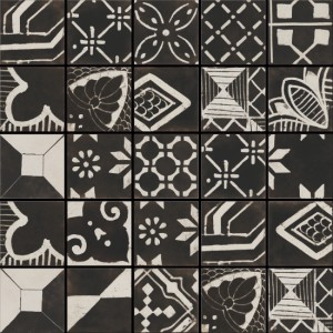 RIGGIOLE NERO MIX 30x30 NATURALE RETTIFICATO