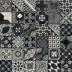 RIGGIOLE NERO MIX 20x20 NATURALE RETTIFICATO