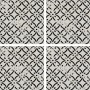 RIGGIOLE BIANCO DECO_4 20X20 NATURALE RETTIFICATO