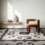 RIGGIOLE BIANCO DECO_3 90x90 NATURALE RETTIFICATO
