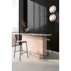 FIO GLOSSY BRICK BLACK 7,3x30 LUCIDO RETTIFICATO