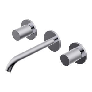 DIAMETRO35 S 3-HOLE BUILT-IN BASIN MIXER WITH LONG SPOUT CHROME - EXTERNAL PART