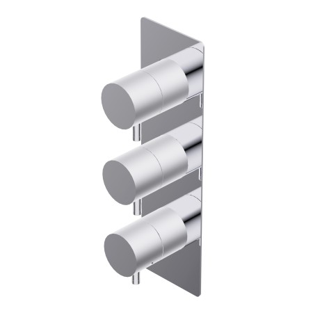 DIAMETRO 35 BUILT-IN THERMOSTATIC MIXER WITH 2 OUTLETS EXTERNAL PART CHROME