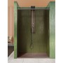 ISCHIA NICHE 1 SLIDING DOOR BRONZE GLASS NICKEL PROFILE