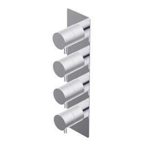 DIAMETRO 35 BUILT-IN THERMOSTATIC MIXER 3 OUTLETS EXTERNAL PART CHROME