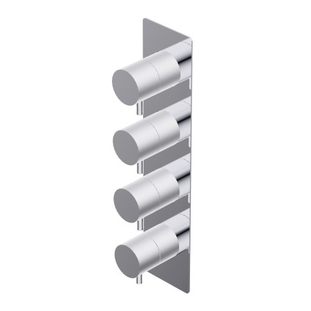 DIAMETRO 35 BUILT-IN THERMOSTATIC MIXER 3 OUTLETS EXTERNAL PART CHROME