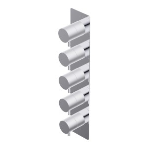 DIAMETRO 35 BUILT-IN THERMOSTATIC MIXER 4 OUTLETS EXTERNAL PART CHROME