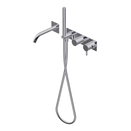 DIAMETRO35 S BUILT-IN CHROME BATHTUB MIXER - EXTERNAL PART