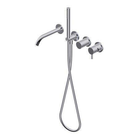 DIAMETRO35 S BUILT-IN CHROME BATHTUB MIXER - EXTERNAL PART