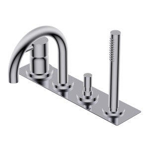 DIAMETRO35 S CHROME BATHTUB EDGE GROUP