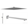 TECHNO KIT SOFFIONE DOCCIA SLIM 250X250MM C/SET DOCCIA QUADRO