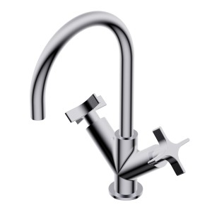 DiIAMETRO35 CROSS CHROME FAUCET FOR SINK