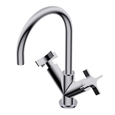 DiIAMETRO35 CROSS MISCELATORE PER LAVABO CROMO