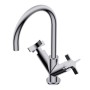 DiIAMETRO35 CROSS MISCELATORE PER LAVABO CROMO