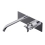 DIAMETRO35 CROSS BUILT-IN MIXER FOR CHROME WASHBASIN - EXTERNAL PART