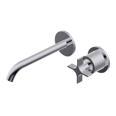 DIAMETRO35 CROSS BUILT-IN MIXER FOR CHROME WASHBASIN - EXTERNAL PART