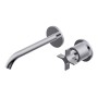 DIAMETRO35 CROSS BUILT-IN MIXER FOR CHROME WASHBASIN - EXTERNAL PART