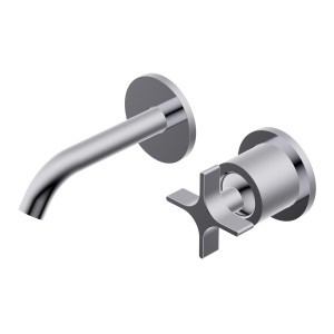 DIAMETRO35 CROSS BUILT-IN MIXER FOR CHROME WASHBASIN - EXTERNAL PART
