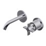 DIAMETRO35 CROSS BUILT-IN MIXER FOR CHROME WASHBASIN - EXTERNAL PART