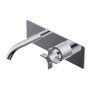 DIAMETRO35 CROSS BUILT-IN MIXER FOR CHROME WASHBASIN - EXTERNAL PART