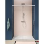 ISCHIA NICHE 1 SLIDING DOOR TRANSPARENT GLASS CHROME PROFILE