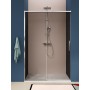 ISCHIA NICHE 1 SLIDING DOOR BRONZE GLASS CHROME PROFILE