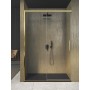 ISCHIA NICHE 1 SLIDING DOOR TRANSPARENT GLASS GOLD PROFILE