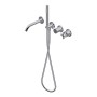 DIAMETRO35 CROSS CHROME BUILT-IN BATHTUB MIXER