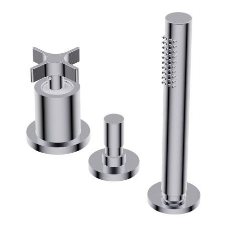 DIAMETRO35 CROSS CHROME BATHTUB EDGE GROUP