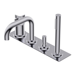 DIAMETRO35 CROSS BATHTUB EDGE GROUP C.QUADRA CHROME