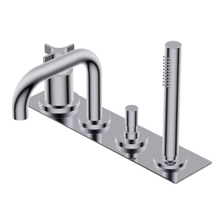 DIAMETRO35 CROSS BATHTUB EDGE GROUP C.QUADRA CHROME