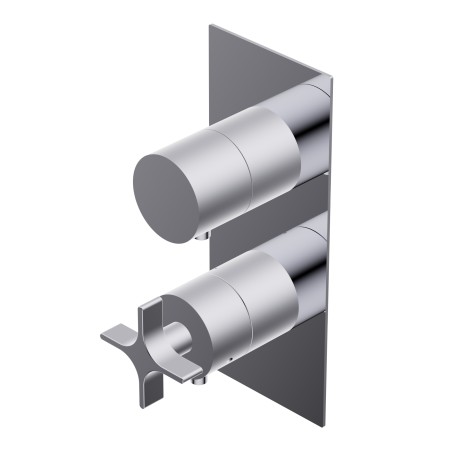 DIAMETRO35 CROSS BUILT-IN THERMOSTATIC SHOWER MIXER CHROME