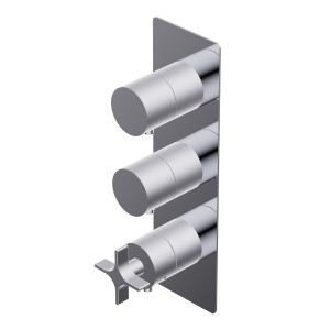 DIAMETRO35 CROSS BUILT-IN THERMOSTATIC SHOWER MIXER CHROME