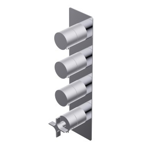 DIAMETRO35 CROSS BUILT-IN THERMOSTATIC SHOWER MIXER CHROME