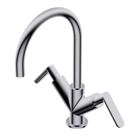 DIAMETRO35 ELEGANCE MISCELATORE LAVABO C.CIGNO CROMO