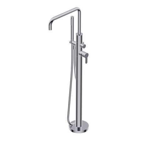 DIAMETRO35 ELEGANCE FLOOR-MOUNTED TUB FILLER SQUARE CHROME