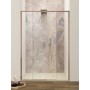 TORCELLO NICCHIA 1 ANTA SCORREVOLE VETRO TRASPARENTE PROFILO GOLD ROSE