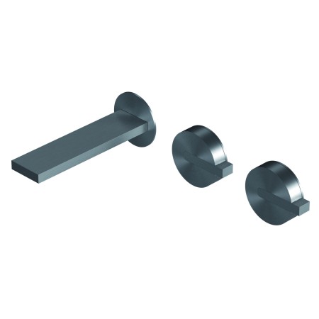 DOT316 GRUPPO A TRE FORI AD INCASSO PER LAVABO INOX