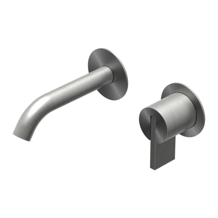 DOT316 ROUND WALL-MOUNTED STAINLESS STEEL BASIN MIXER